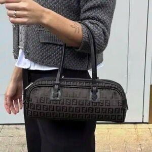 Fendi Black and Brown Shoulder Bag - Reposh